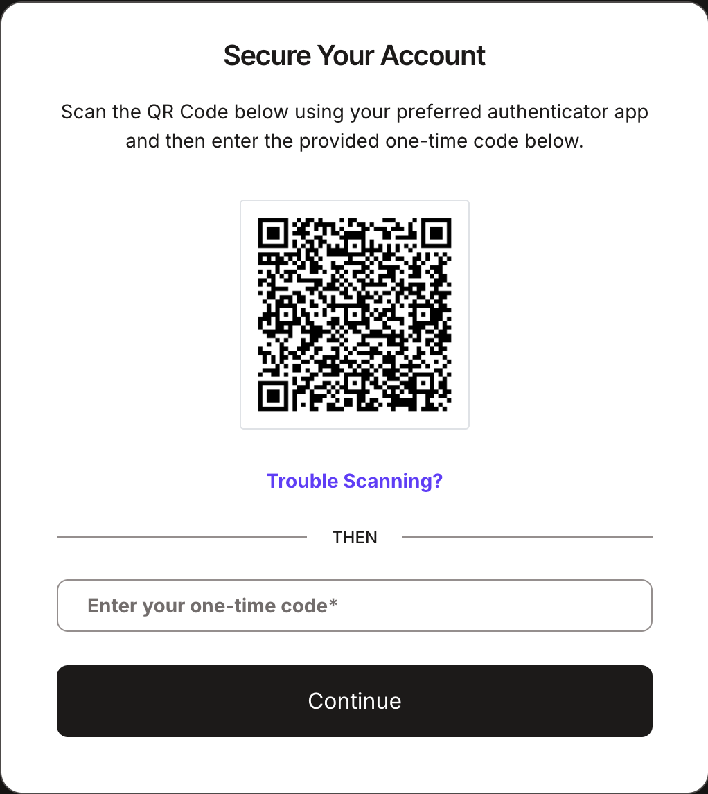 Example of the user generated QR code. Example of the user generated QR code.